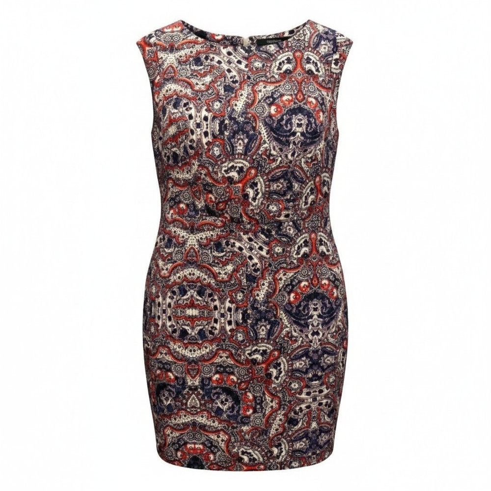 The Limited Paisley Sheath Dress Womens Size 6 Multi Paisley Mod Sleeveless